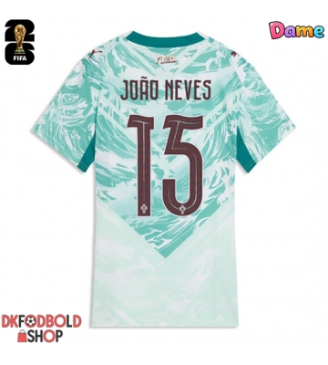 Portugal Joao Neves #15 Udebanetrøje Dame VM 2026 Kort ærmer